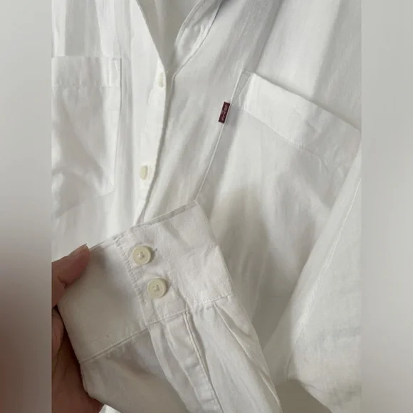 Levi’s The Ex-Boyfriend Shirt White XL - Picture 7 of 11
